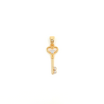 Load image into Gallery viewer, 14ct Kalbimin Key Gold Pendant (Chain Not Included)