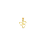 Load image into Gallery viewer, 14ct Three Heart Gold Pendant (Chain Not Included)