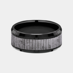 Load image into Gallery viewer, Men's Wedding Band | The Alder | Tantalum Grey with Black Titanium | Elysium