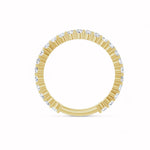 Load image into Gallery viewer, Black Diamond - Women’s Ring - APHRODITE - 14K Yellow Gold - 7/8 CTW Diamond Anniversary Band - Lady Elysium Black Diamond
