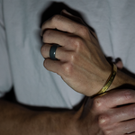 Load image into Gallery viewer, Black Diamond - Men’s Ring 8mm - ARES - Elysium Black Diamond