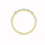 Load image into Gallery viewer, Black Diamond - Women’s Ring - CLIO - 14K Yellow Gold - 1/4 CTW Baguette Diamond Anniversary Band - Lady Elysium Black Diamon