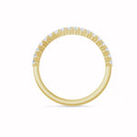 Load image into Gallery viewer, Black Diamond - Women’s Ring - CIRCE - 14K Yellow Gold - 1/4 CTW Diamond Anniversary Band - Lady Elysium Black Diamond