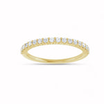 Load image into Gallery viewer, Black Diamond - Women’s Ring - CIRCE - 14K Yellow Gold - 1/4 CTW Diamond Anniversary Band - Lady Elysium Black Diamond