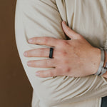 Load image into Gallery viewer, Black Diamond - Men’s Ring 8mm - KRATOS - Elysium Black Diamond