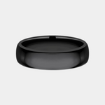 Load image into Gallery viewer, Men's Wedding Band | The Regular Dome Fit | Black Titanium | Elysium