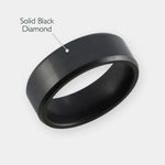 Load image into Gallery viewer, Black Diamond - Men’s Ring 8mm - ARES - Elysium Black Diamond