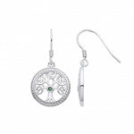 Load image into Gallery viewer, Sterling Silver Tree of Life Earrings
