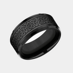 Load image into Gallery viewer, Men's Wedding Band | The Galway | Black Titanium | Elysium