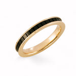 Load image into Gallery viewer, Black Diamond - Women’s Ring - HERA - 14K Yellow Gold - Lady Elysium Black Diamond