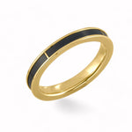 Load image into Gallery viewer, Black Diamond - Women’s Ring - THEIA - 14K Yellow Gold - Lady Elysium Black Diamond