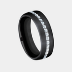 Load image into Gallery viewer, Men's Wedding Band | The Lincoln | Black Titanium | Elysium