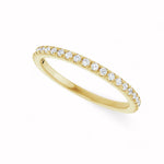 Load image into Gallery viewer, Black Diamond - Women’s Ring - RHEA - 14K Yellow Gold - French Set - 1/4 CTW Diamond Anniversary Band - Lady Elysium Black Di