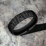 Load image into Gallery viewer, Men's Wedding Band | The Shredder | Black Titanium | Elysium