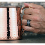 Load image into Gallery viewer, Men's Wedding Band | The Alder | Tantalum Grey with Black Titanium | Elysium