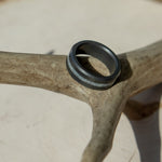 Load image into Gallery viewer, Black Diamond - Men’s Ring 8mm - Authentic Antler Inlay - ARES - Elysium Black Diamond