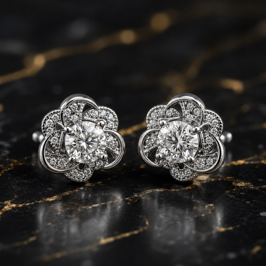 Silver Stud Earrings