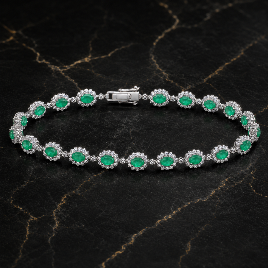 Emerald Diamond Bracelets