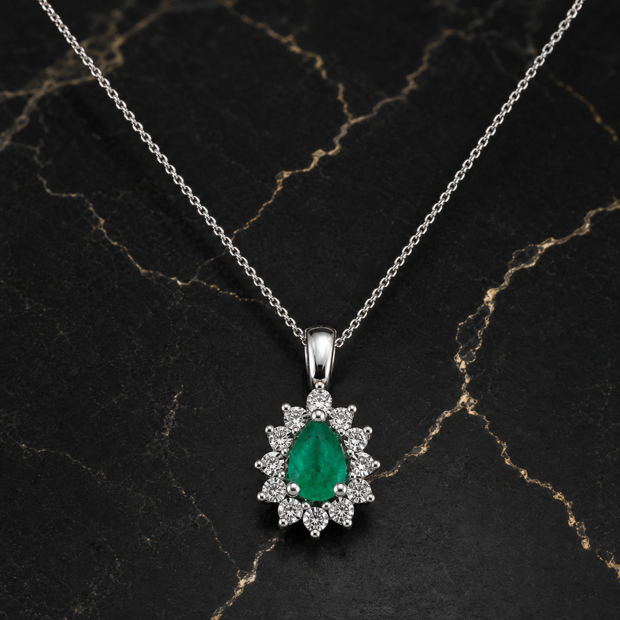 Emerald Diamond Necklaces