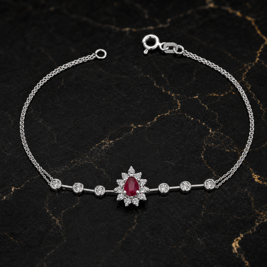 Ruby Diamond Bracelets