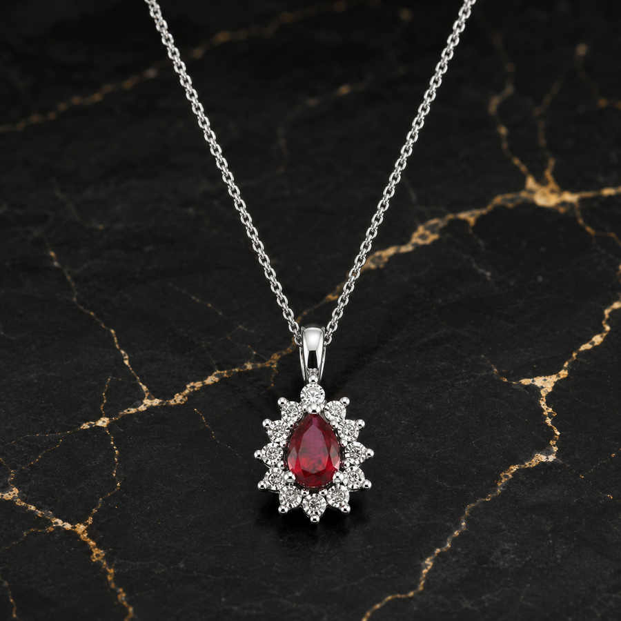 Ruby Diamond Necklaces