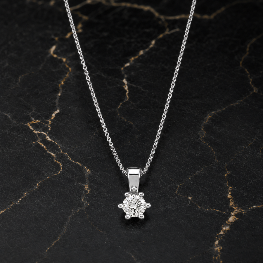 Solitaire Diamond Necklaces