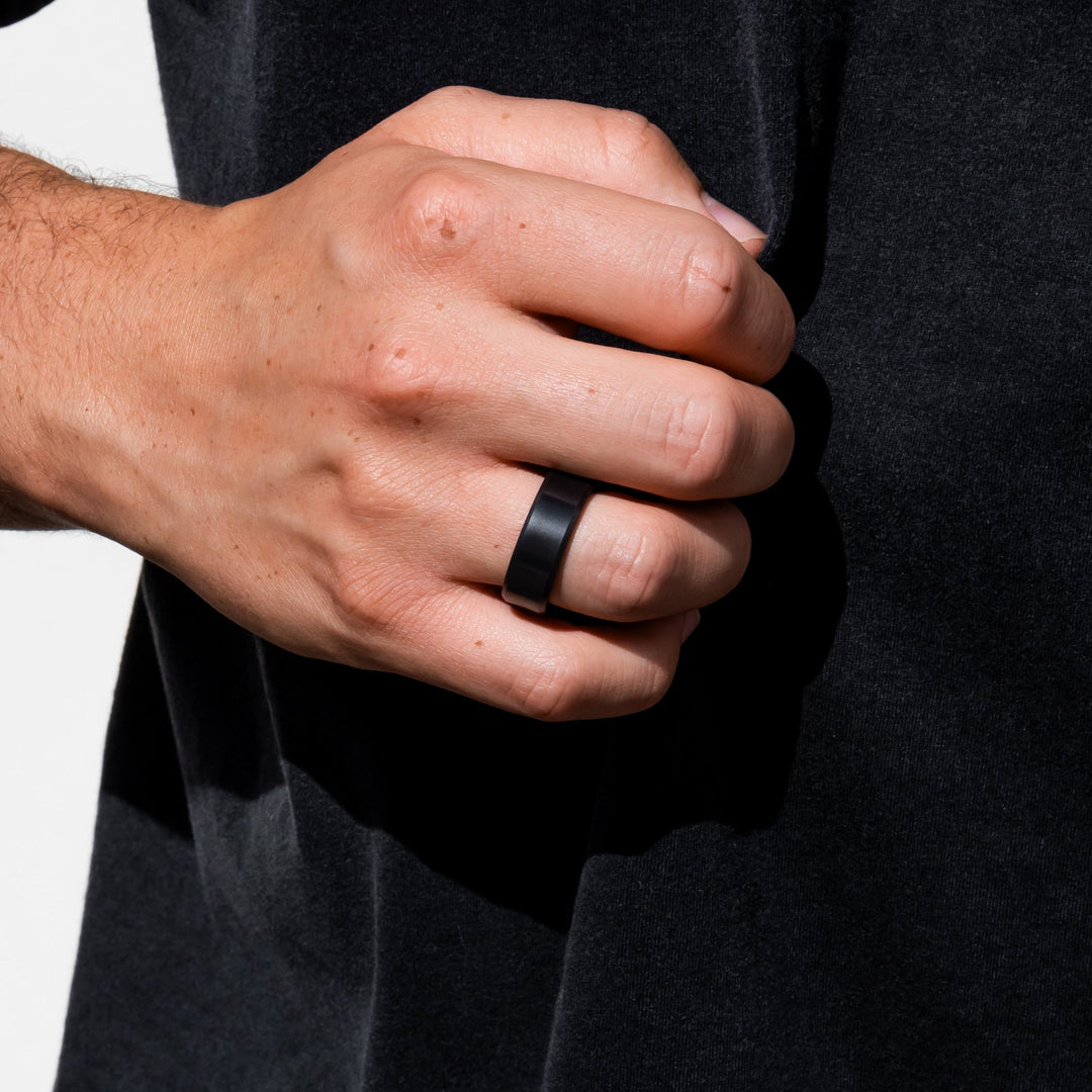 Black Diamond - Men’s Ring 8mm - ARES - Elysium Black Diamond