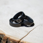 Load image into Gallery viewer, Black Diamond - Men’s Ring 8mm - Custom Laser Engraving - KRATOS - Elysium Black Diamond