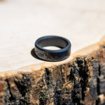 Load image into Gallery viewer, Black Diamond - Men’s Ring 8mm - Custom Laser Engraving - ARES - Elysium Black Diamond