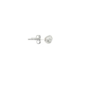 Round Diamond Cut Stud Earrings