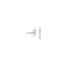 Load image into Gallery viewer, Elegant White Gold Stud Earrings with Round Brilliant CZ