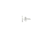 Load image into Gallery viewer, 14ct White Gold Star CZ Stud Earrings