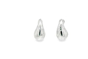 Elegant White GoldTeardrop Stud Earrings