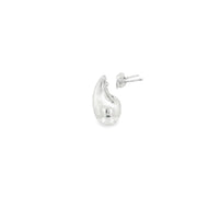 Elegant White GoldTeardrop Stud Earrings