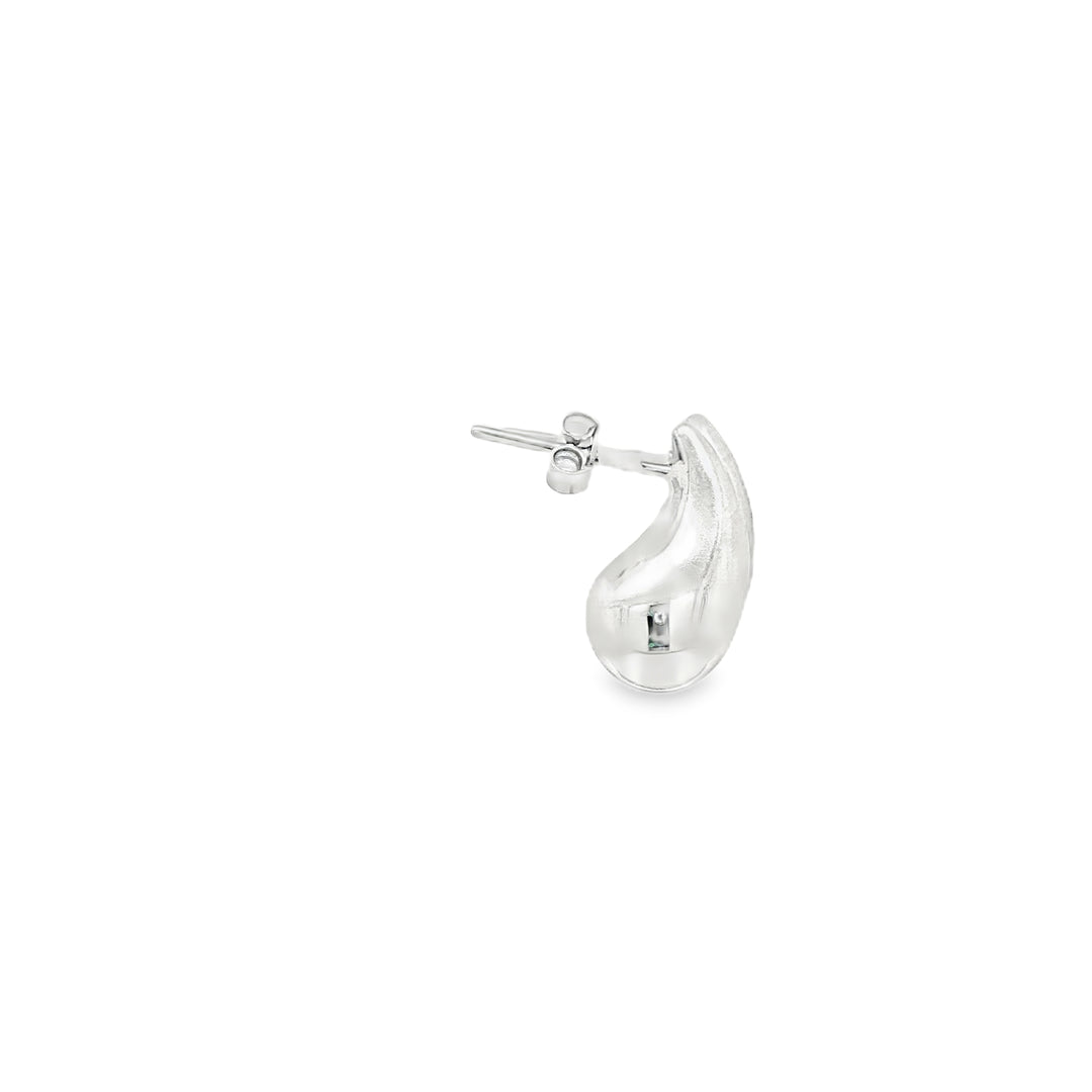 Elegant White GoldTeardrop Stud Earrings