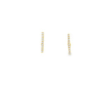 Load image into Gallery viewer, Gold Stud Earrings with Round Brilliant Cut CZ