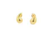 Teardrop Yellow Gold Stud Earrings