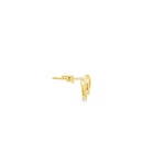 Load image into Gallery viewer, Yellow Gold Stud Earrings with Round Cut CZ