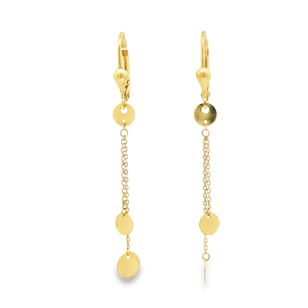 Yellow Gold Dangle Earrings