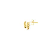 Yellow Gold Twisted Hoop Earrings