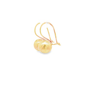 Elegant Rose Gold Ball Dangle Earrings