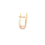 Load image into Gallery viewer, Rose Gold Drop Earrings with Round Brilliant Diamonds