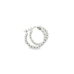Load image into Gallery viewer, White Gold Hoop Earrings in White Gold Finish