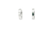 14ct White Gold Hoop Earrings