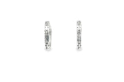Elegant White Gold Hoop Earrings