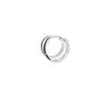 Load image into Gallery viewer, Elegant White Gold Hoop Earrings