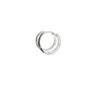 Elegant White Gold Hoop Earrings