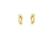 Sculptural Yellow Gold Stud Earrings