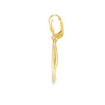 Load image into Gallery viewer, 14ct Yellow Gold Open Teardrop Dangle Earrings