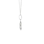 Load image into Gallery viewer, White Gold Snowflake Charm Necklace